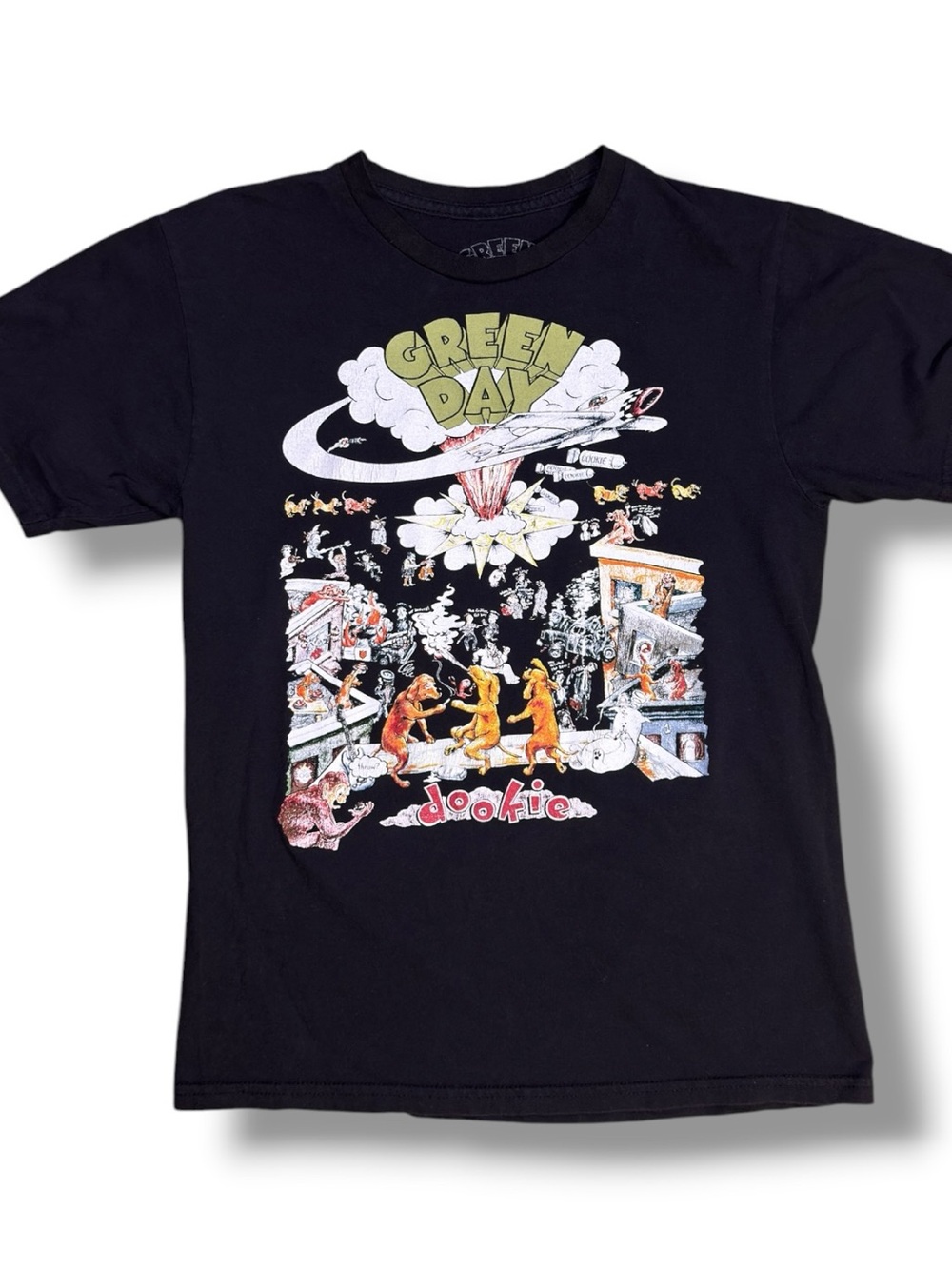 Green Day Dookie Short Sleeve Graphic Tee - Black